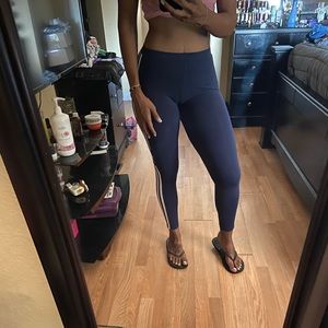 Adidas leggings size small navy blue